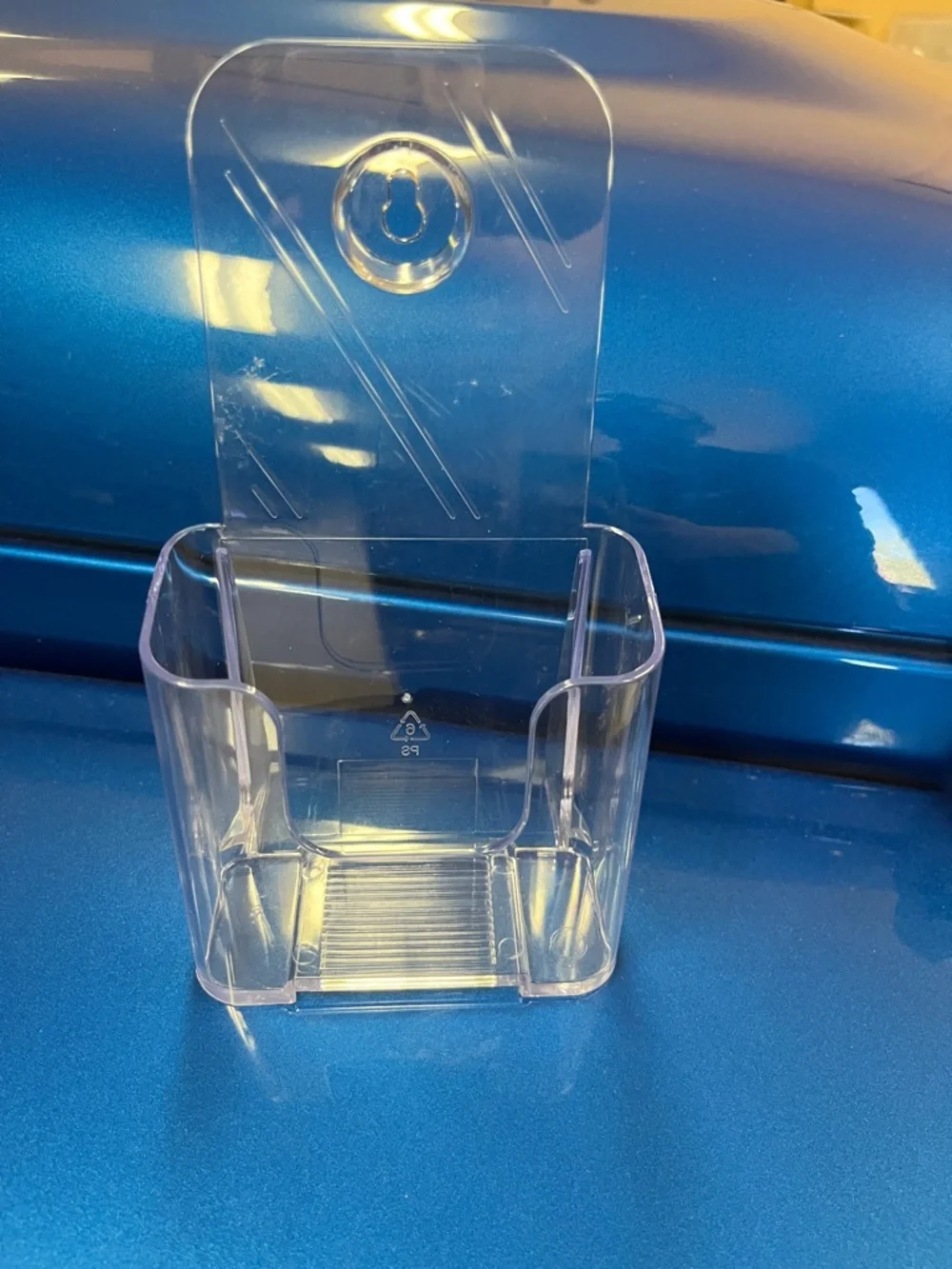 Lucite brochure holders. 3 have Wall-Mount capabilities